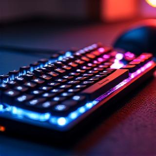 Tastiera meccanica da gaming con retroilluminazione RGB